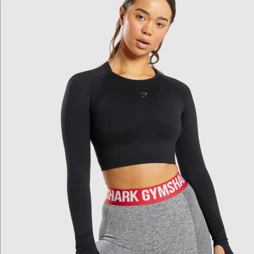 gymshark flex long sleeve crop top